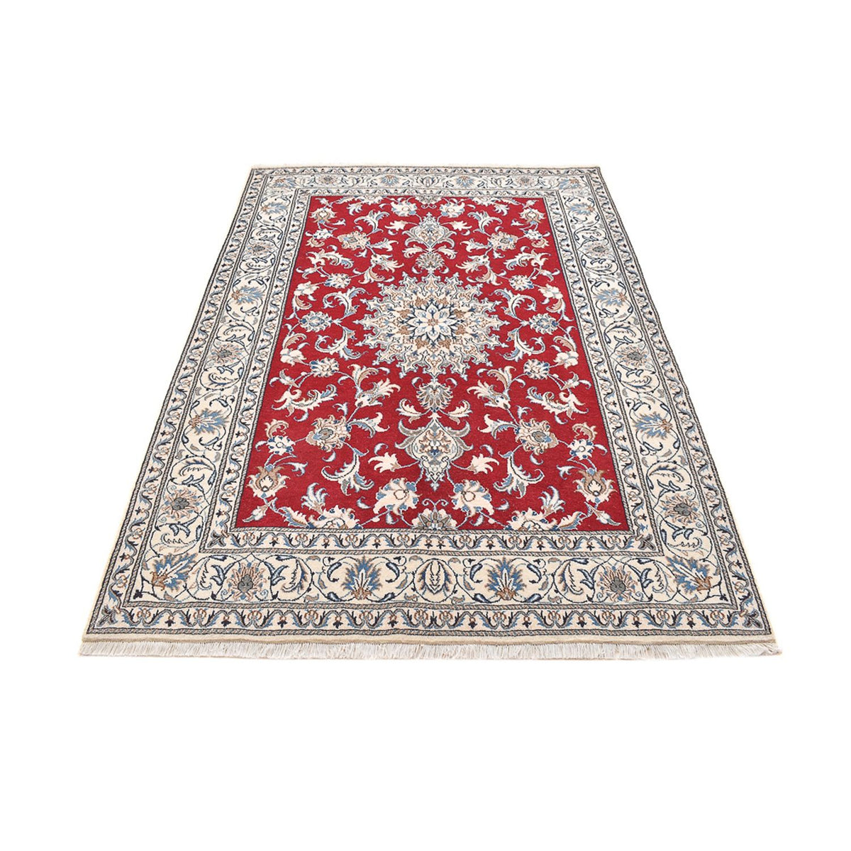 Tapis persan - Nain - 238 x 168 cm - rouge