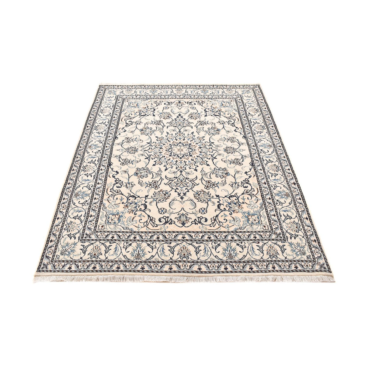 Tapis persan - Nain - 202 x 150 cm - beige clair