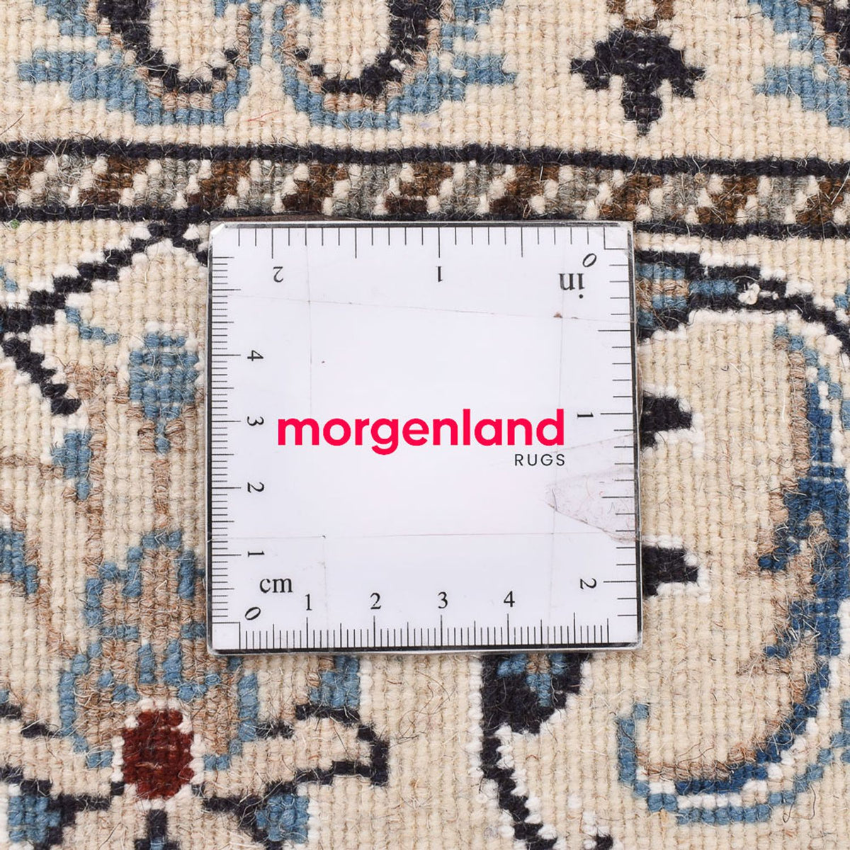 Tapis persan - Nain - 198 x 147 cm - bleu foncé