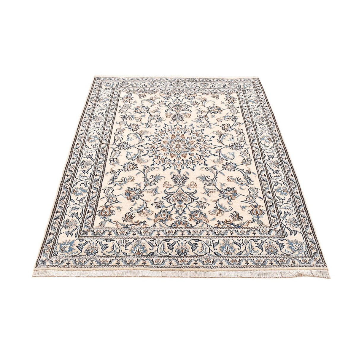 Tapis persan - Nain - 195 x 147 cm - beige clair