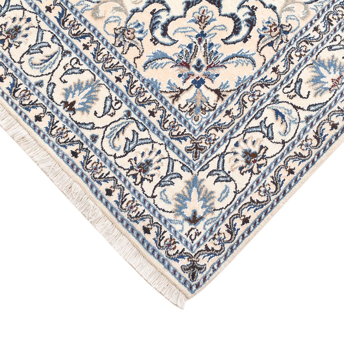 Tapis persan - Nain - 201 x 145 cm - beige clair