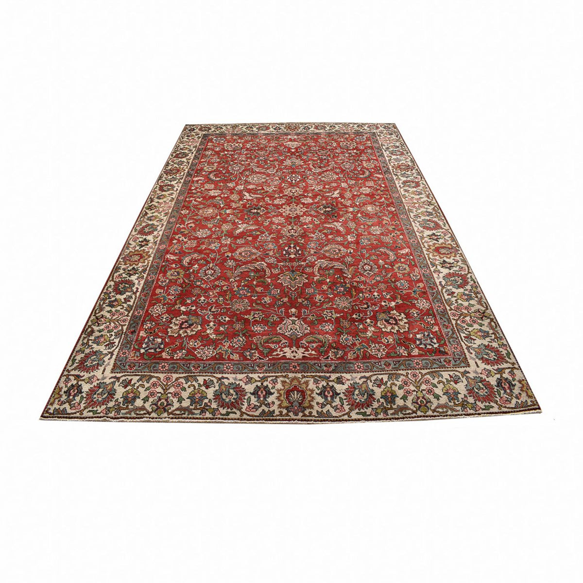Tapis persan - Tabriz - 322 x 209 cm - rouge