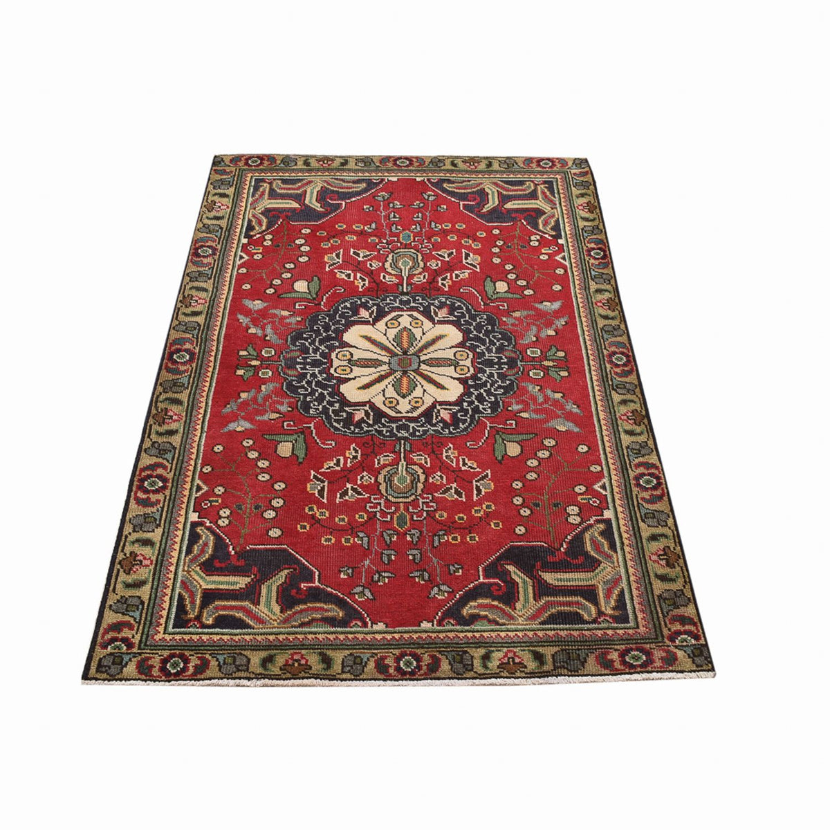 Tapis persan - Tabriz - 155 x 100 cm - rouge