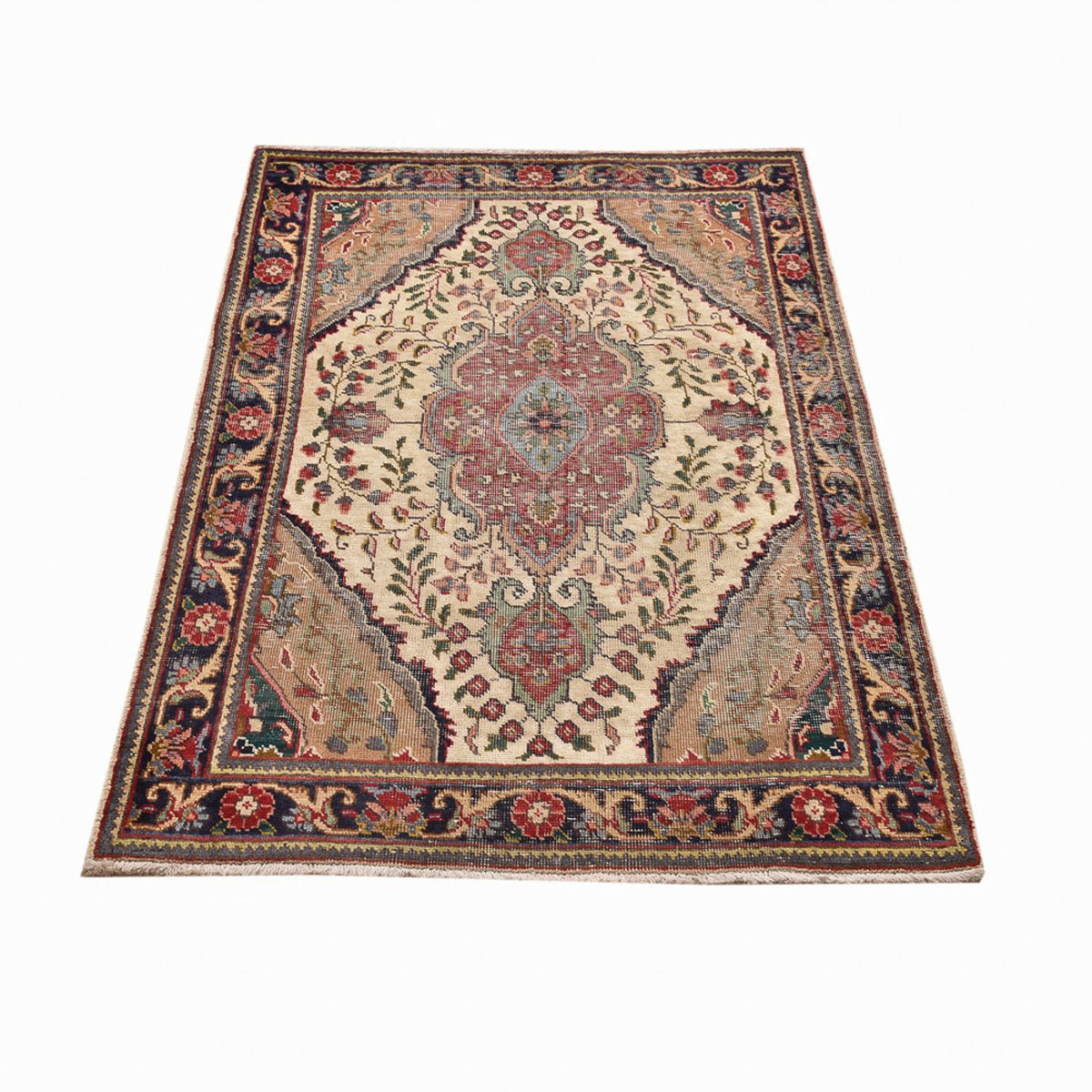 Tapis persan - Tabriz - 146 x 98 cm - multicolore