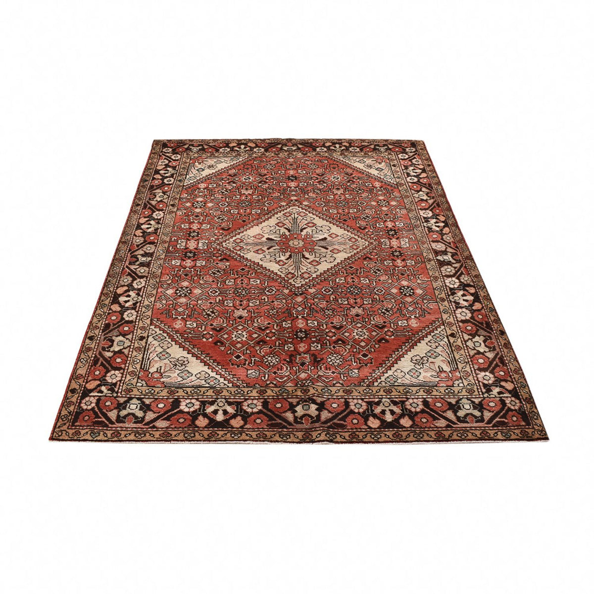 Tapis persan - Nomadic - 218 x 154 cm - rouge clair