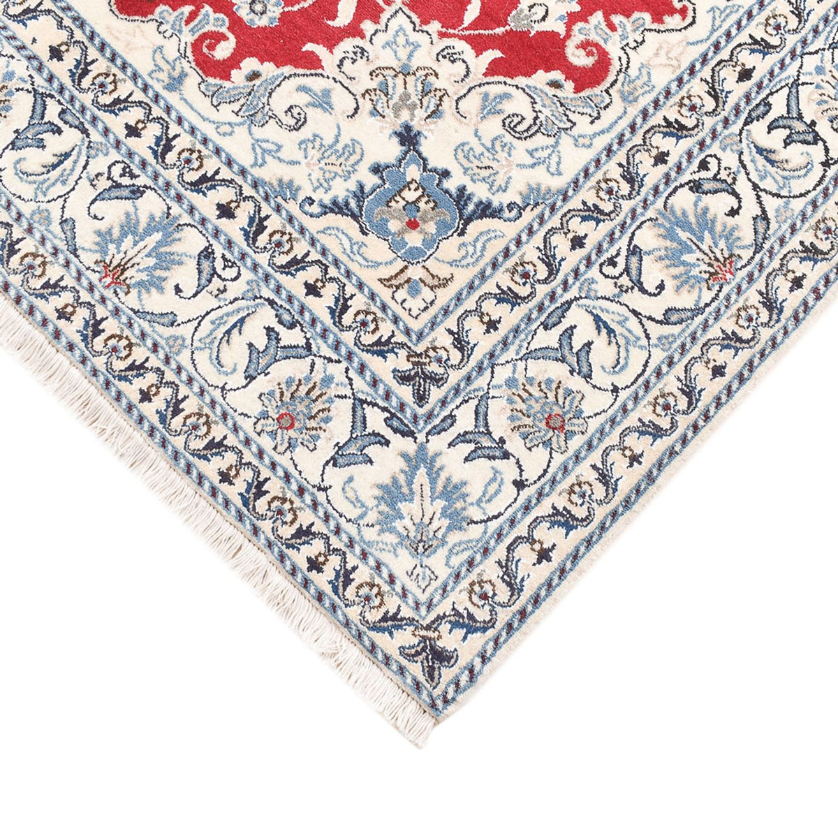Tapis persan - Nain - 200 x 149 cm - rouge