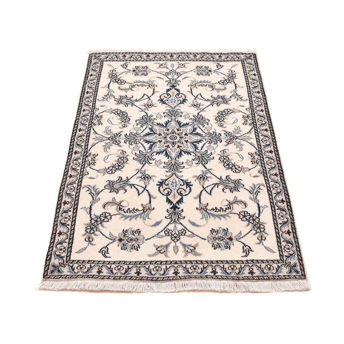 Tapis persan - Nain - 138 x 90 cm - beige clair