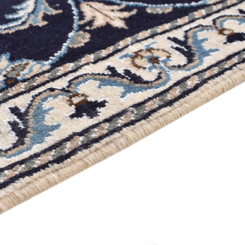 Tapis persan - Nain - 140 x 87 cm - bleu foncé