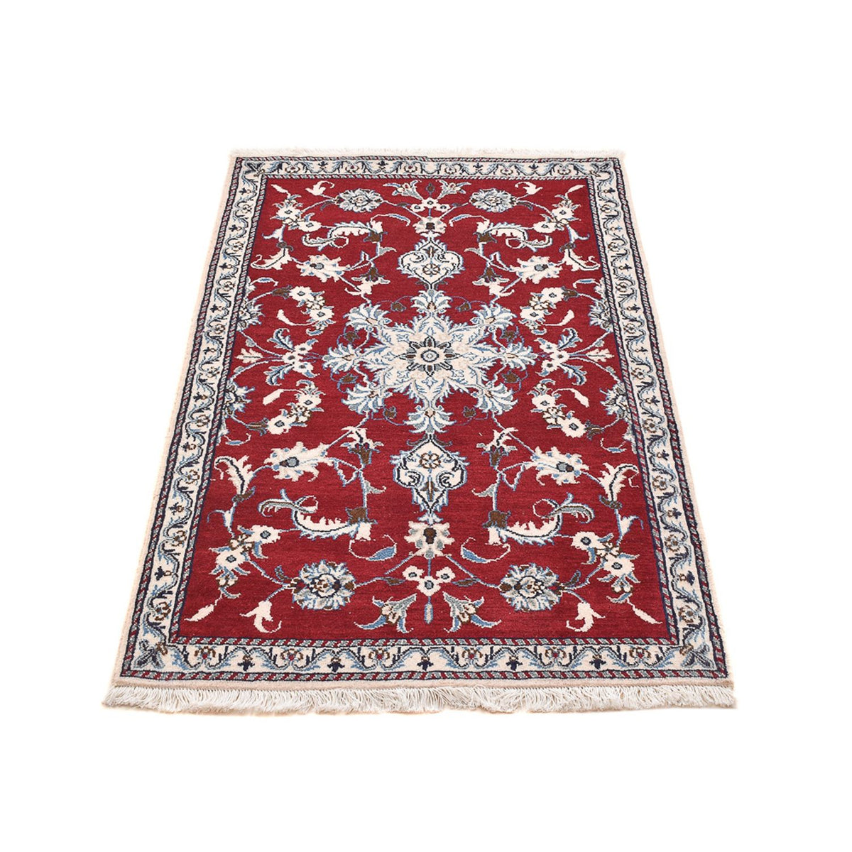 Tapis persan - Nain - 137 x 90 cm - rouge