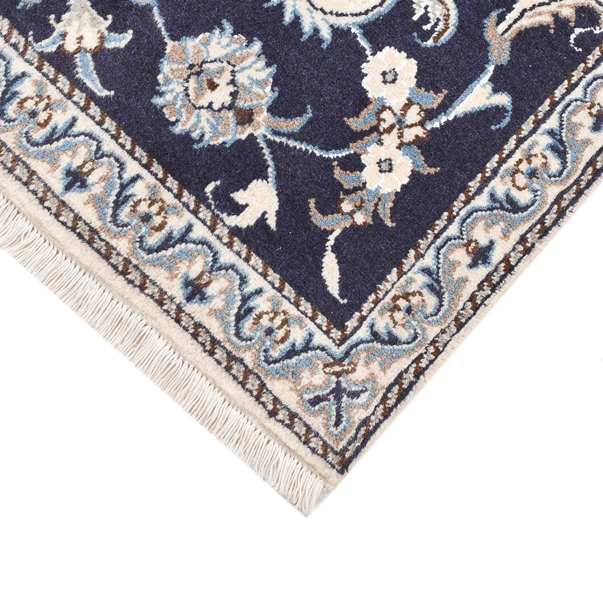 Tapis persan - Nain - 140 x 87 cm - beige foncé