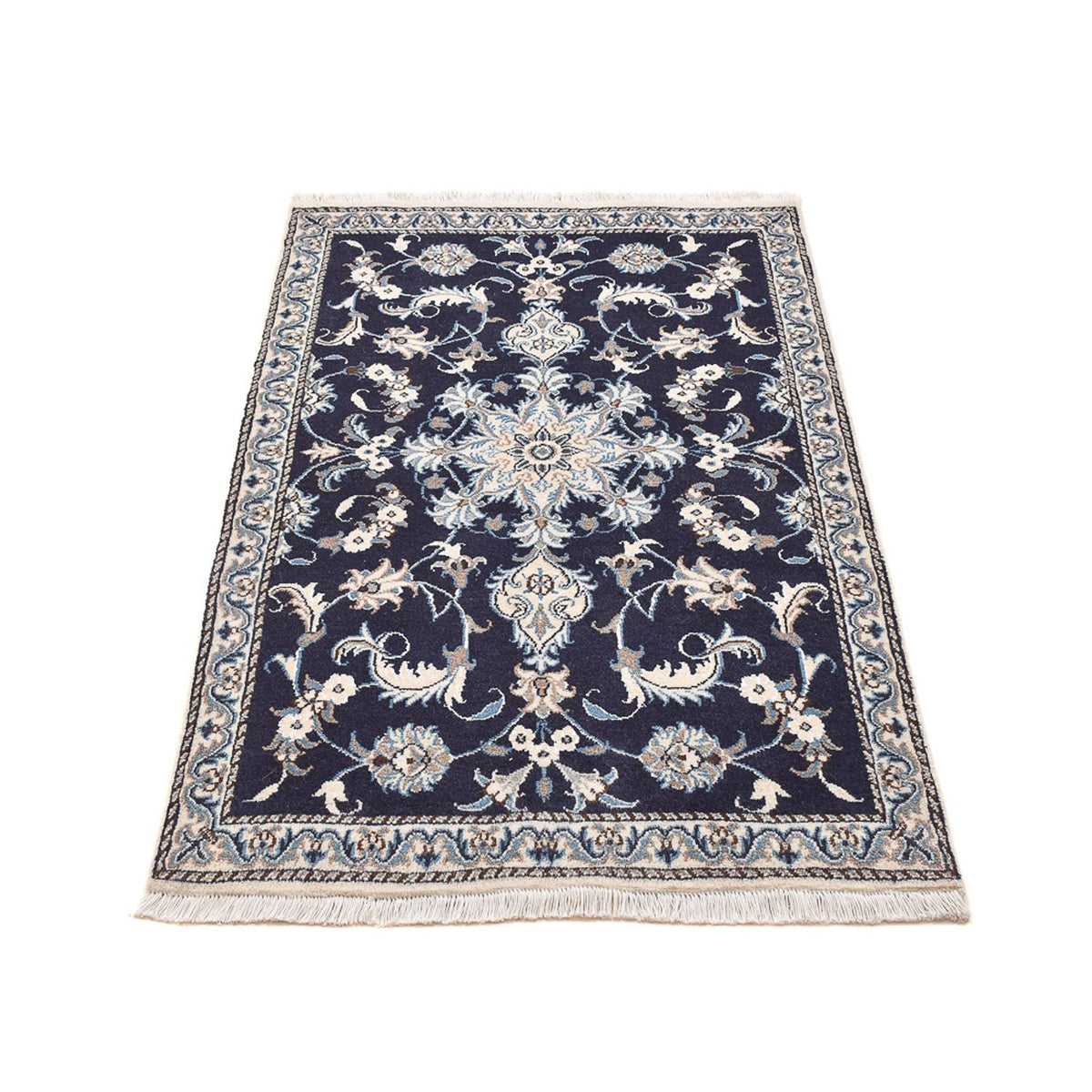 Tapis persan - Nain - 140 x 87 cm - beige foncé