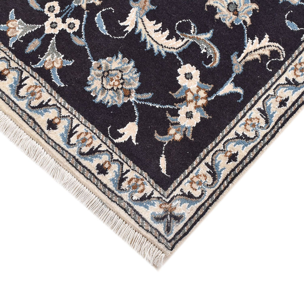 Tapis persan - Nain - 145 x 87 cm - beige foncé