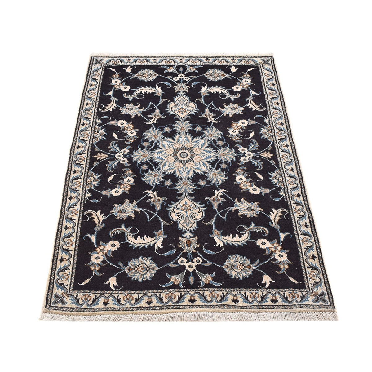 Tapis persan - Nain - 145 x 87 cm - beige foncé
