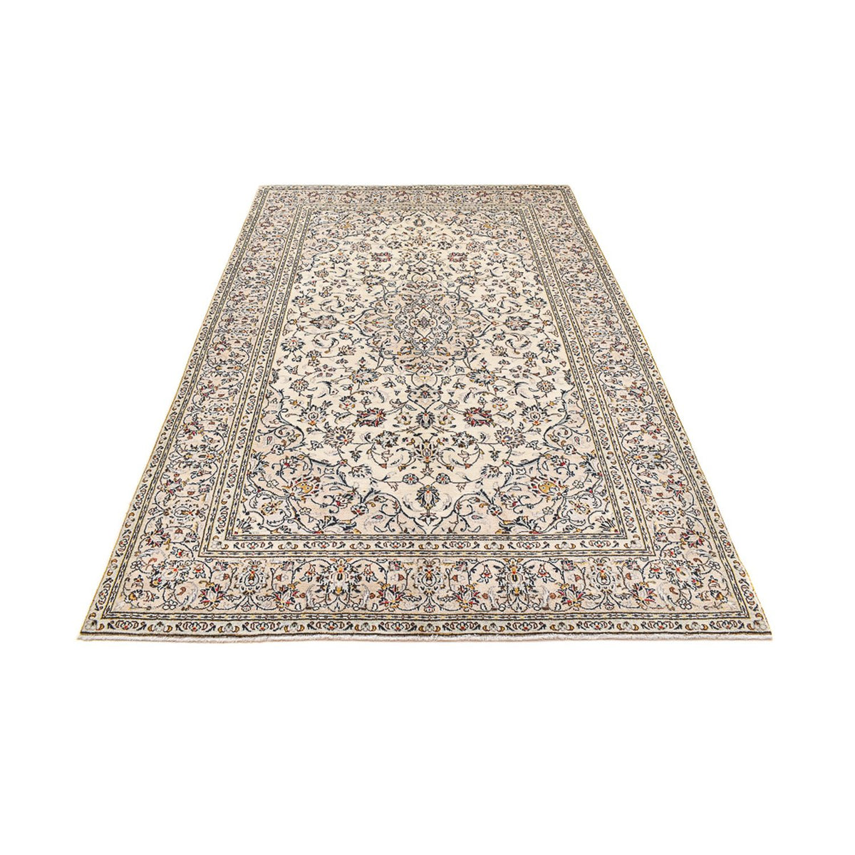 Tapis persan - Keshan - 293 x 192 cm - beige
