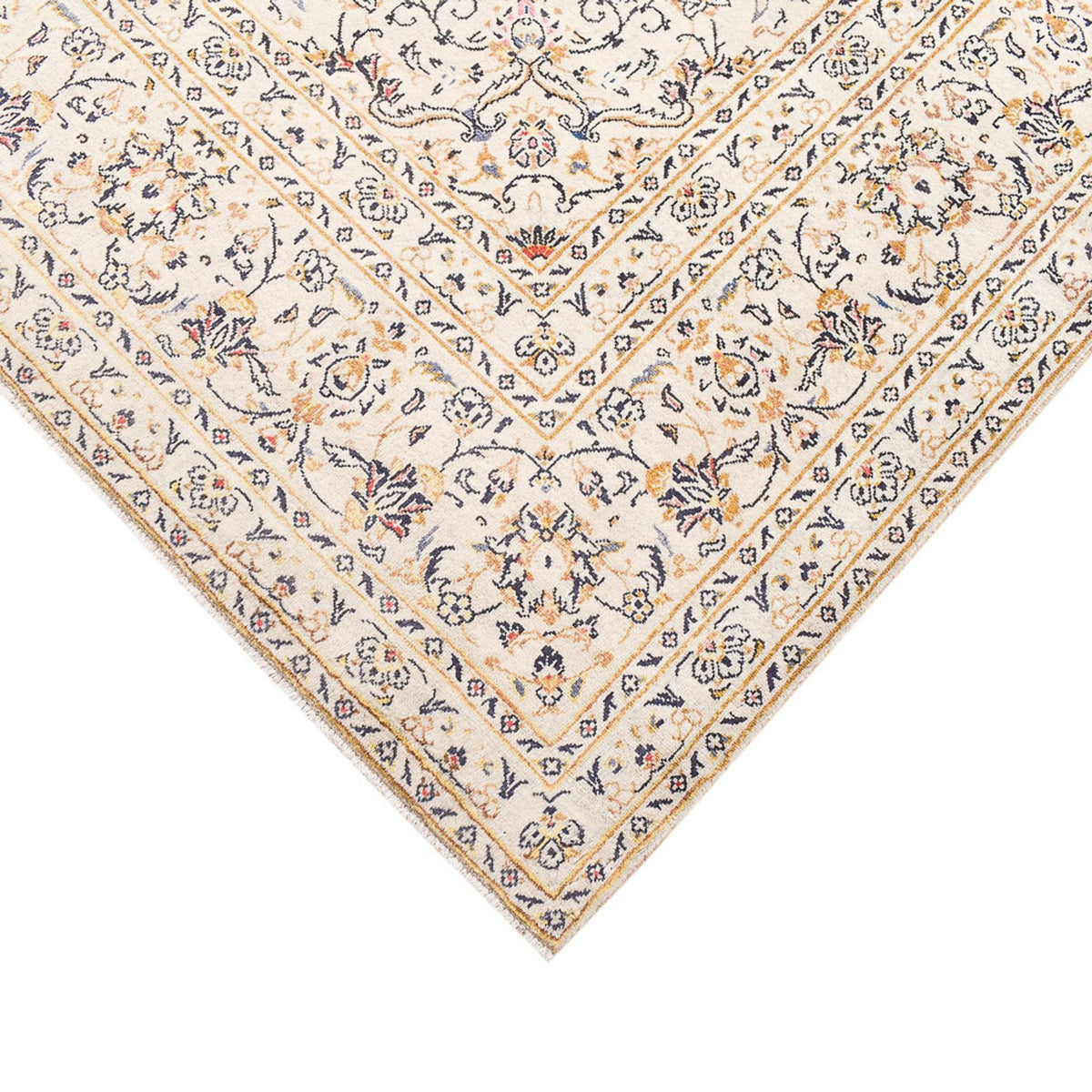 Tapis persan - Keshan - 298 x 202 cm - beige