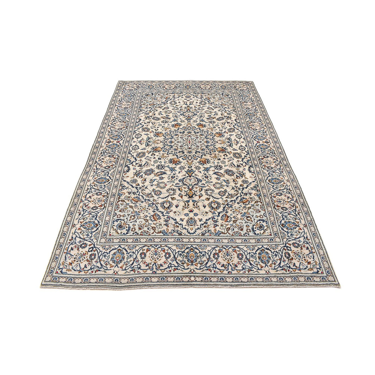 Tapis persan - Keshan - 300 x 195 cm - beige foncé