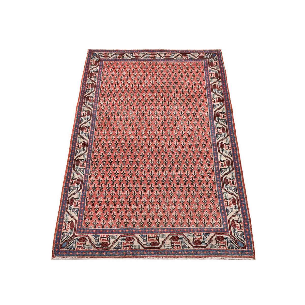 Tapis persan - Mir - 135 x 71 cm - rouge clair