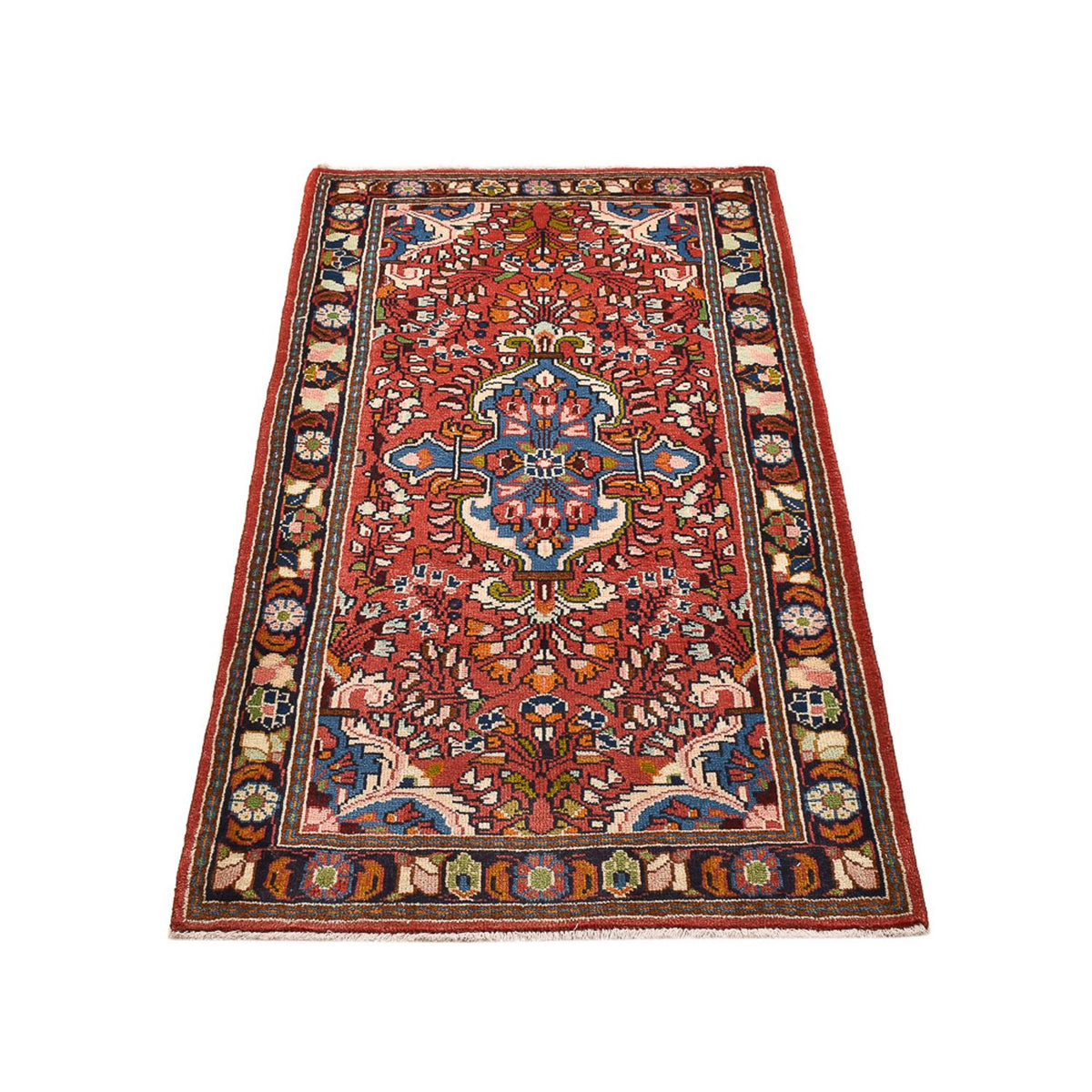 Tapis persan - Nomadic - 142 x 76 cm - rouge