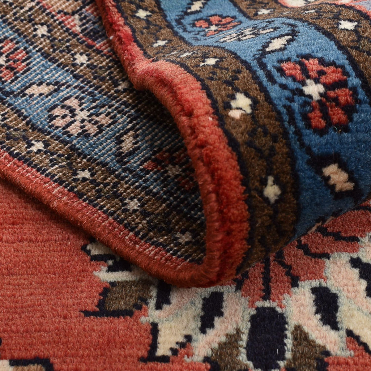 Tapis persan - Nomadic - 129 x 70 cm - rouge clair