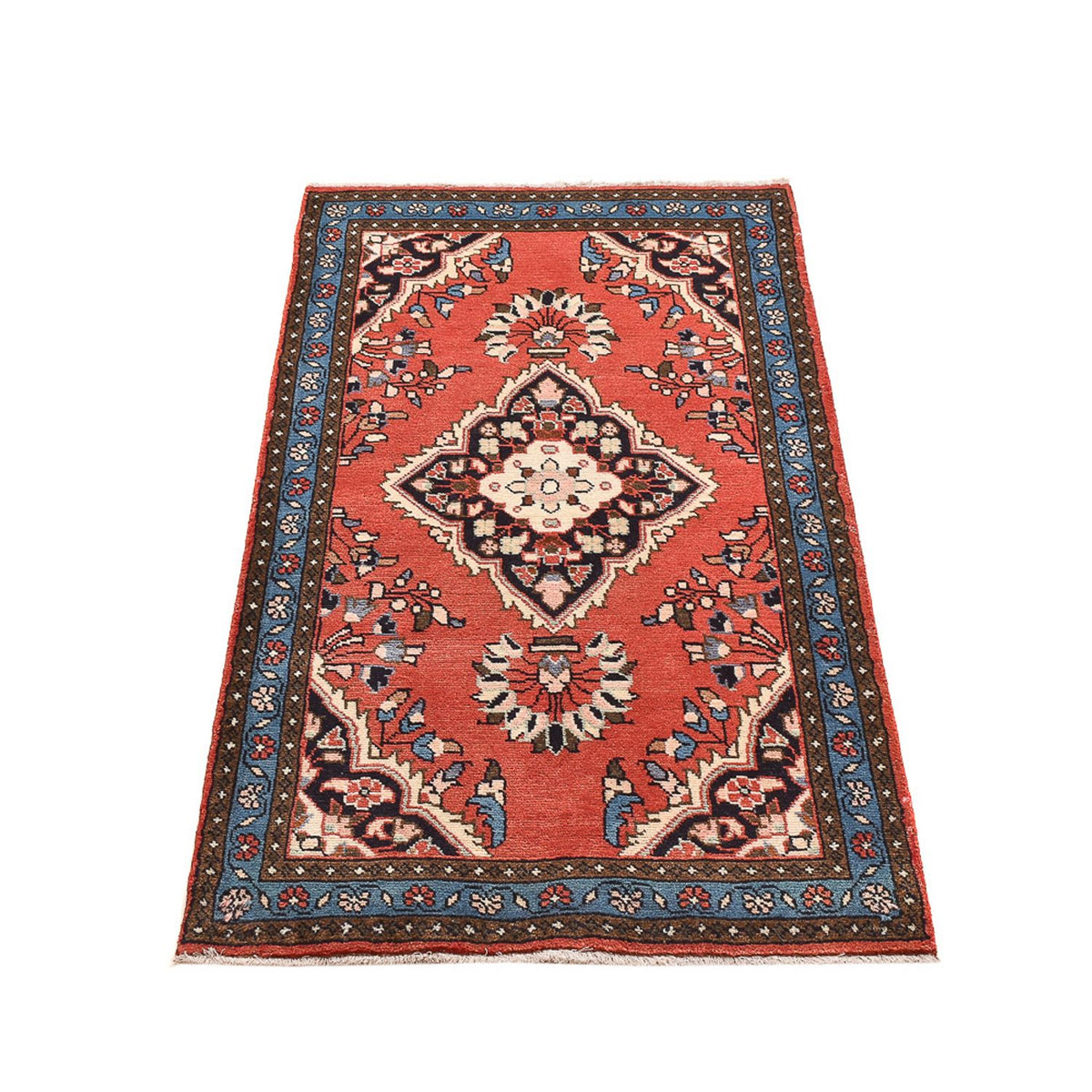 Tapis persan - Nomadic - 129 x 70 cm - rouge clair