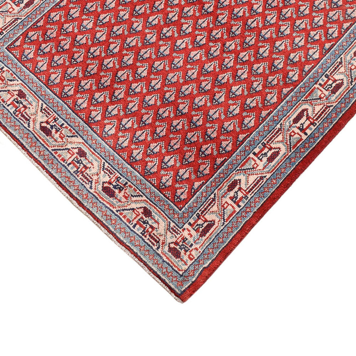 Tapis persan - Mir - 135 x 66 cm - rouge foncé