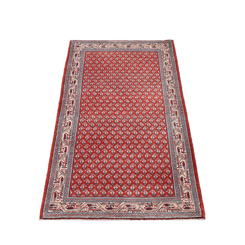 Tapis persan - Mir - 135 x 66 cm - rouge foncé