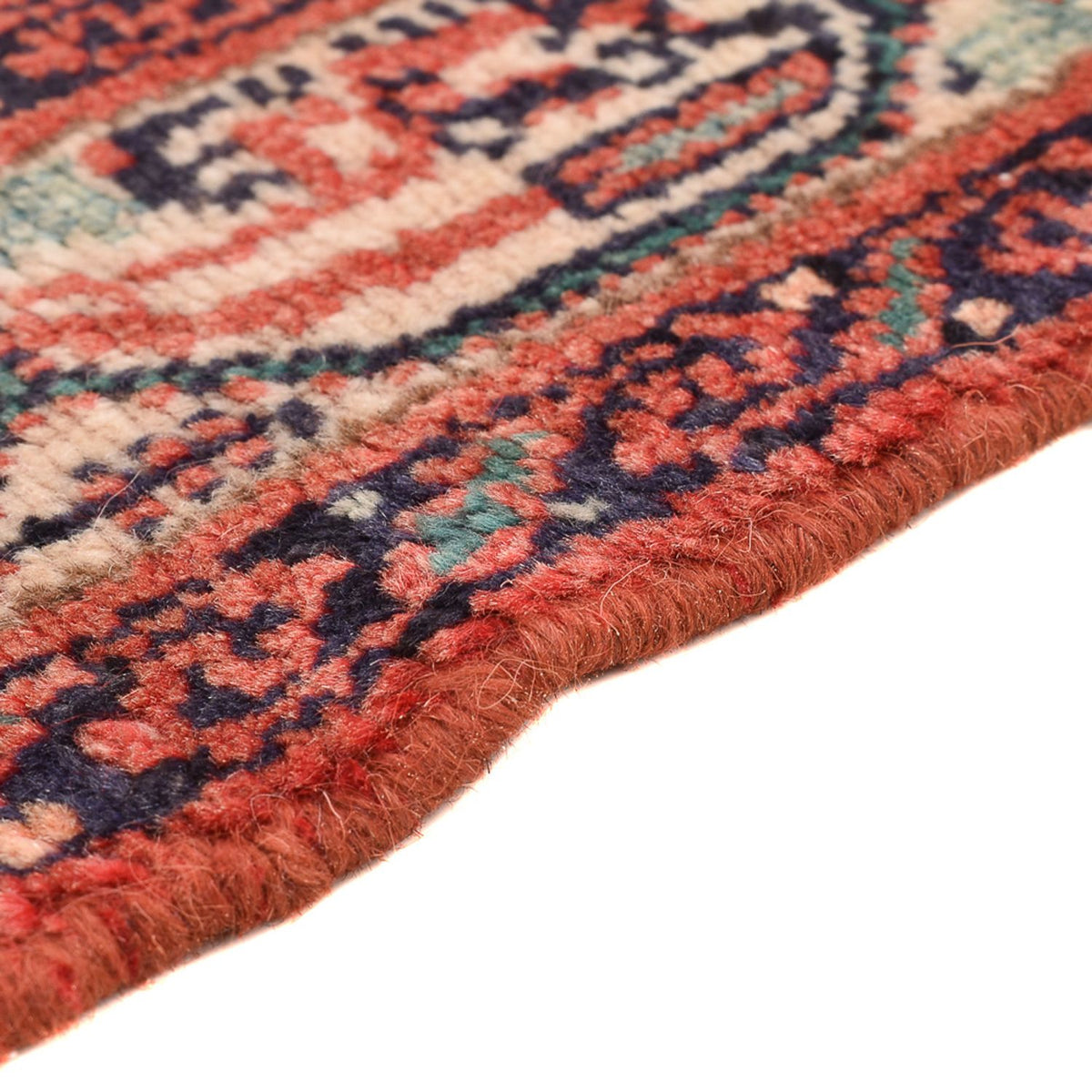 Tapis persan - Nomadic - 102 x 75 cm - rouge clair