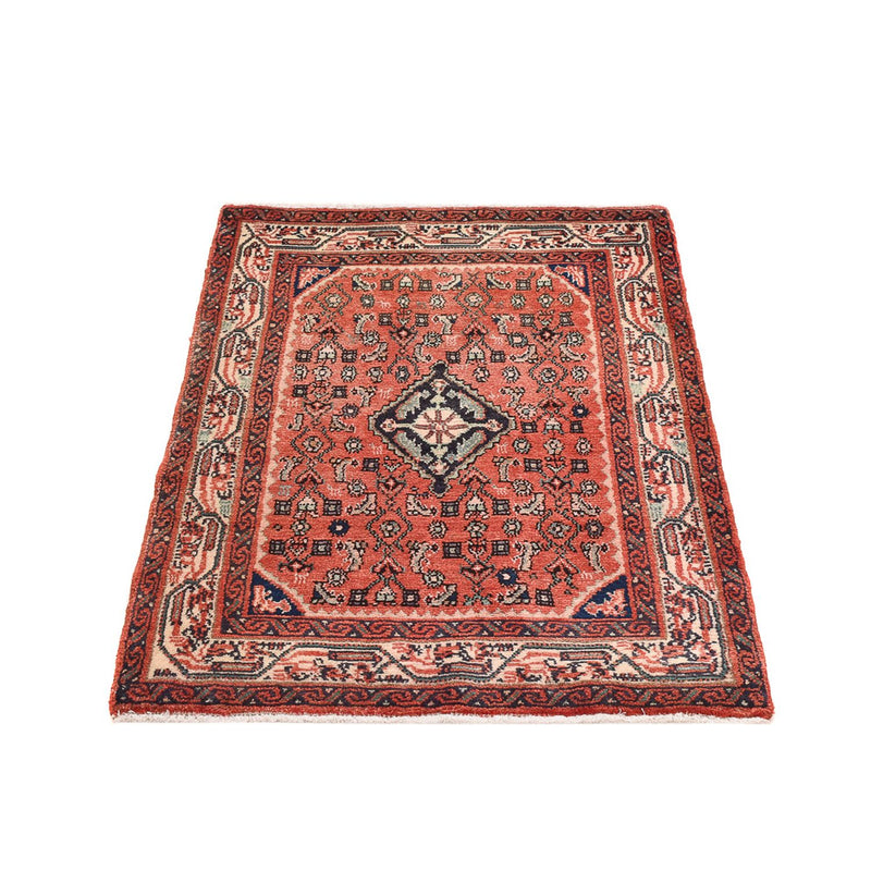 Tapis persan - Nomadic - 102 x 75 cm - rouge clair