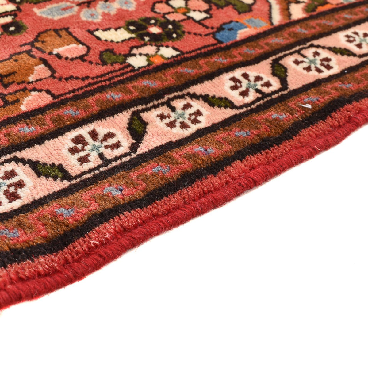 Tapis persan - Nomadic - 136 x 76 cm - rouge foncé