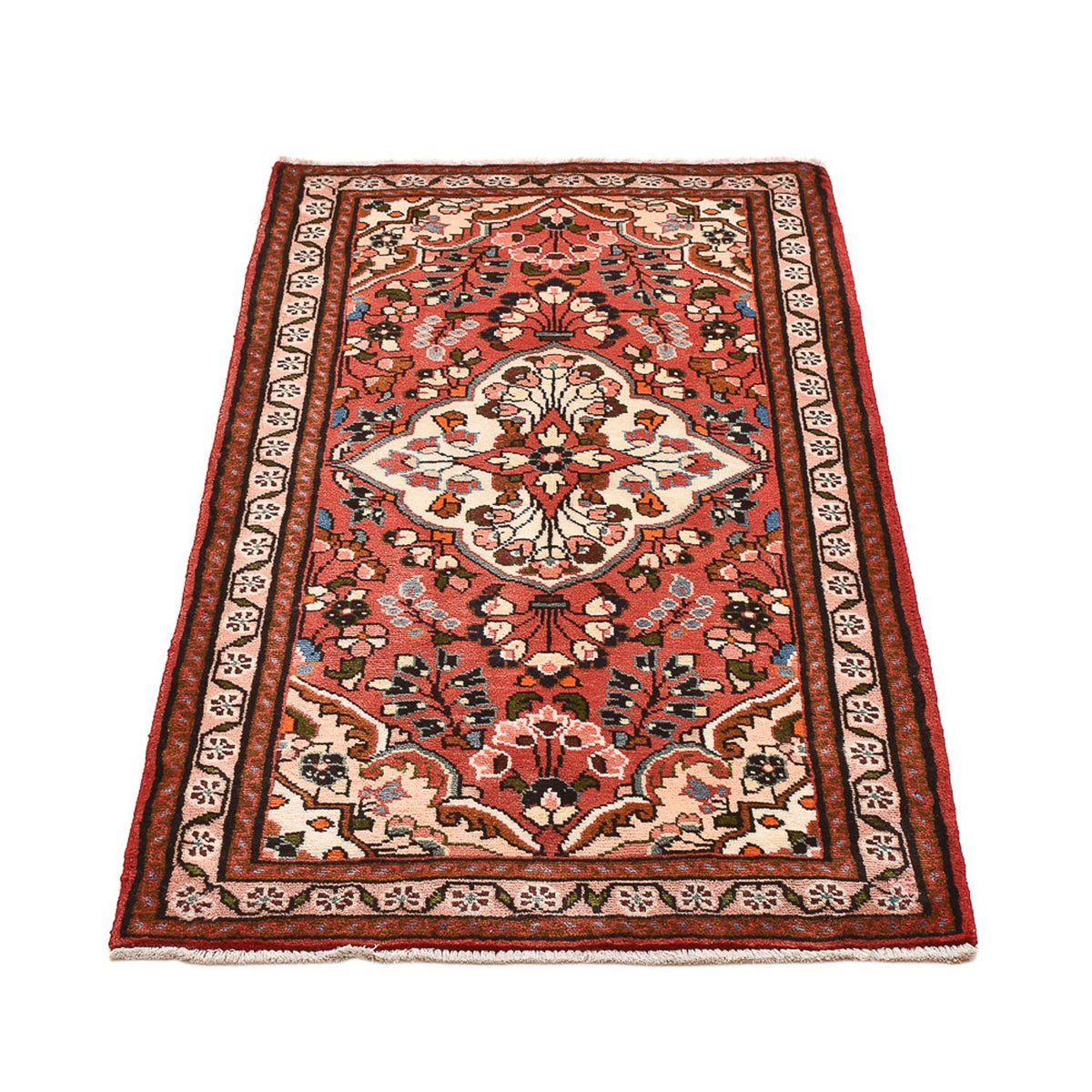 Tapis persan - Nomadic - 136 x 76 cm - rouge foncé