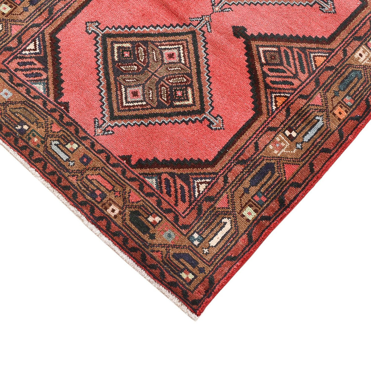 Tapis persan - Nomadic - 123 x 75 cm - rouge clair