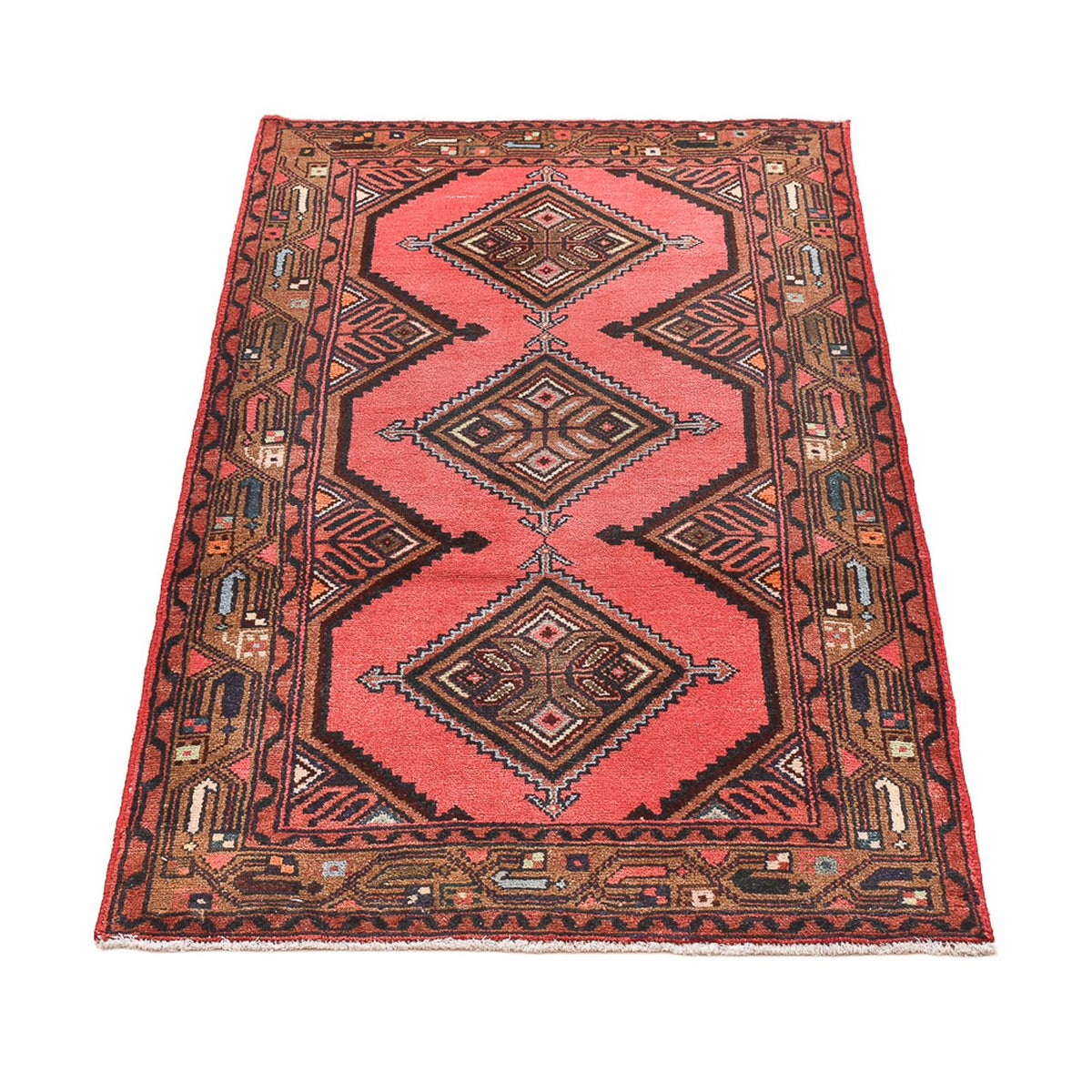Tapis persan - Nomadic - 123 x 75 cm - rouge clair