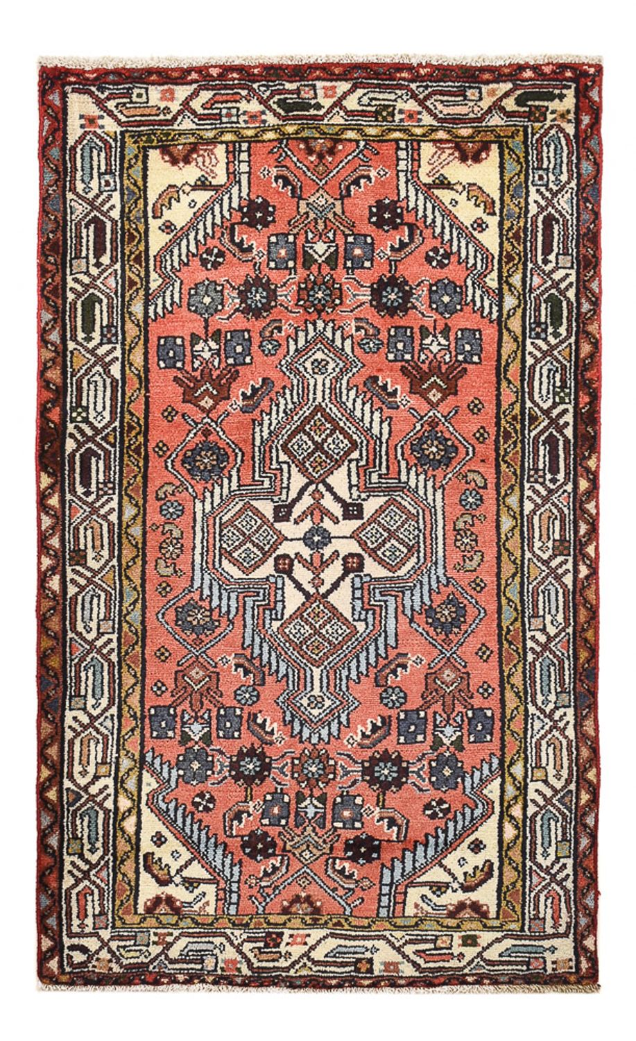 Tapis persan - Nomadic - 123 x 75 cm - rouge clair