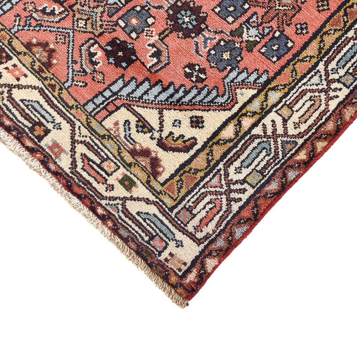 Tapis persan - Nomadic - 123 x 75 cm - rouge clair