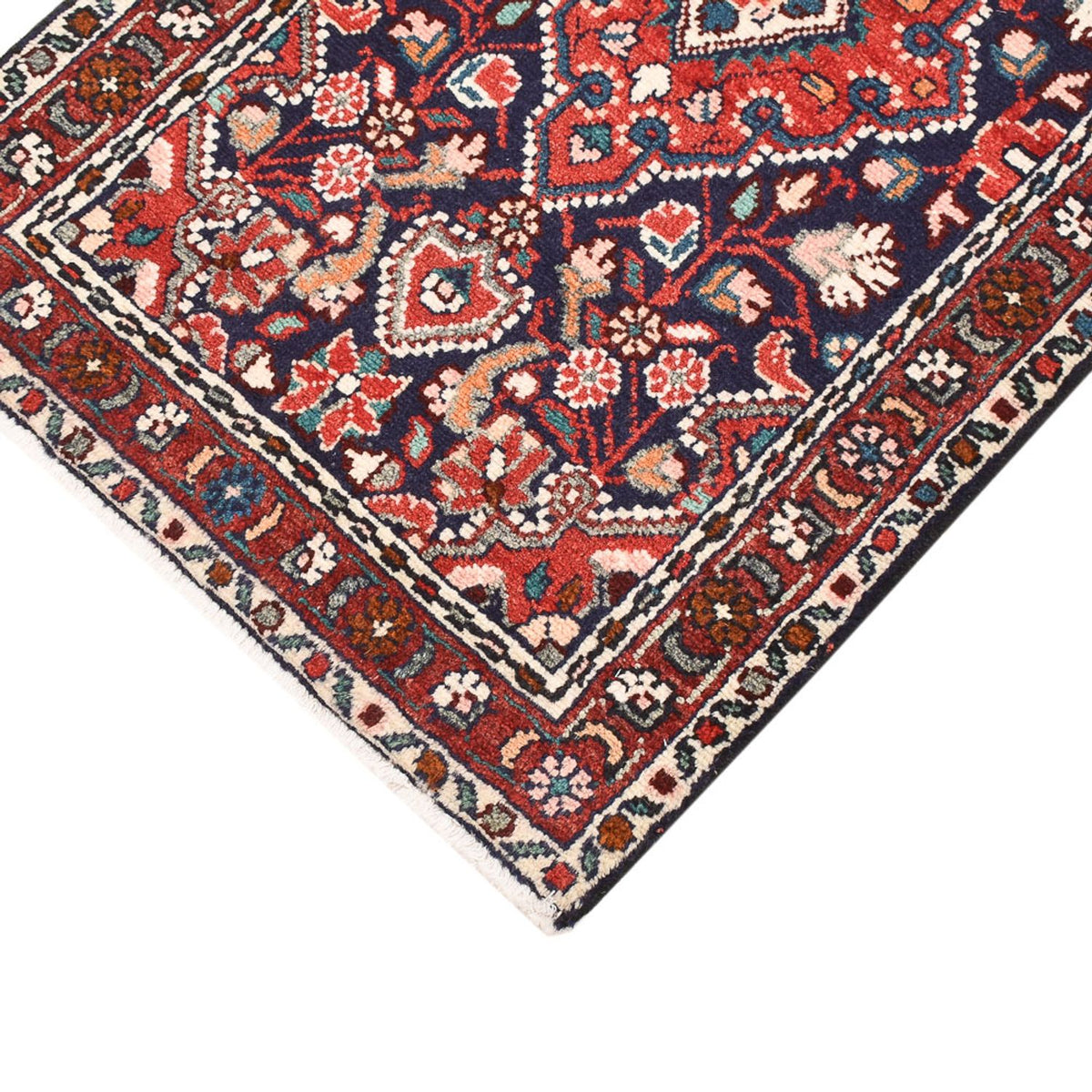 Tapis persan - Nomadic - 90 x 53 cm - rouge foncé