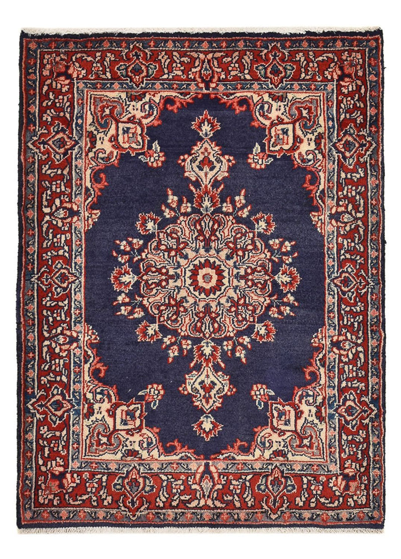 Tapis persan - Nomadic - 100 x 68 cm - bleu foncé