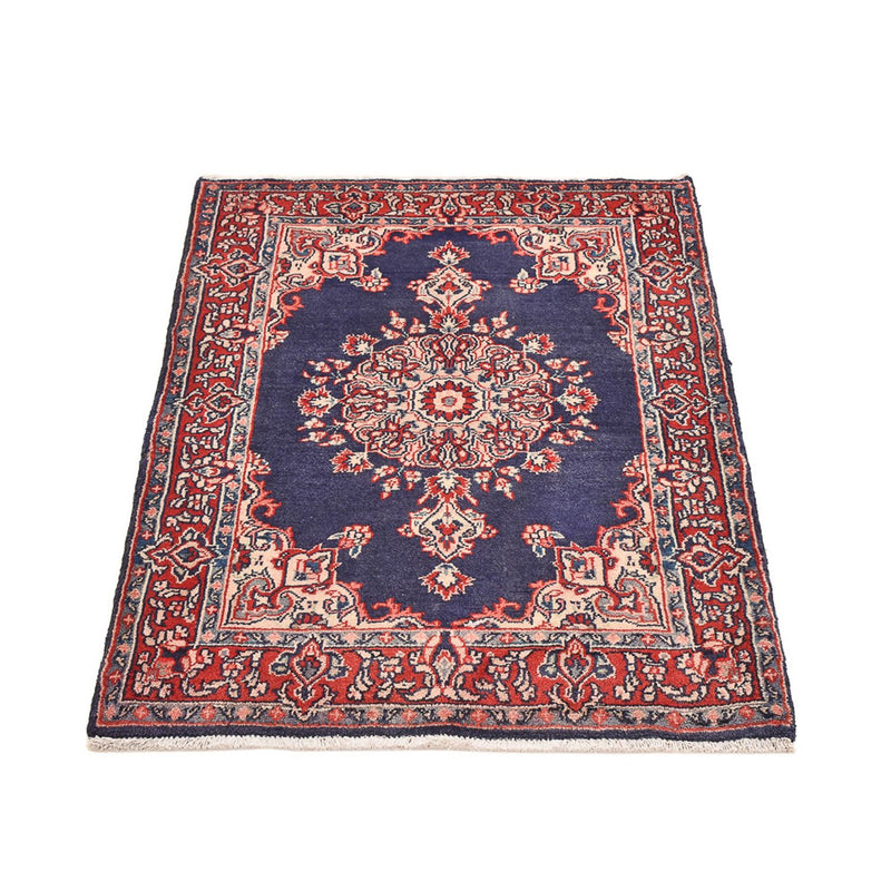 Tapis persan - Nomadic - 100 x 68 cm - bleu foncé