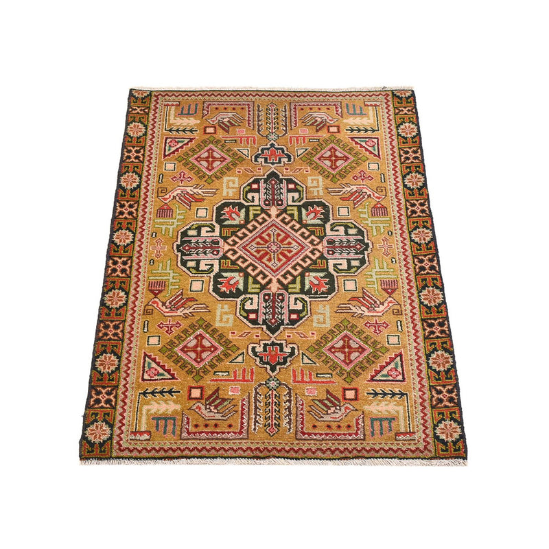 Tapis persan - Nomadic - 82 x 53 cm - vert olive