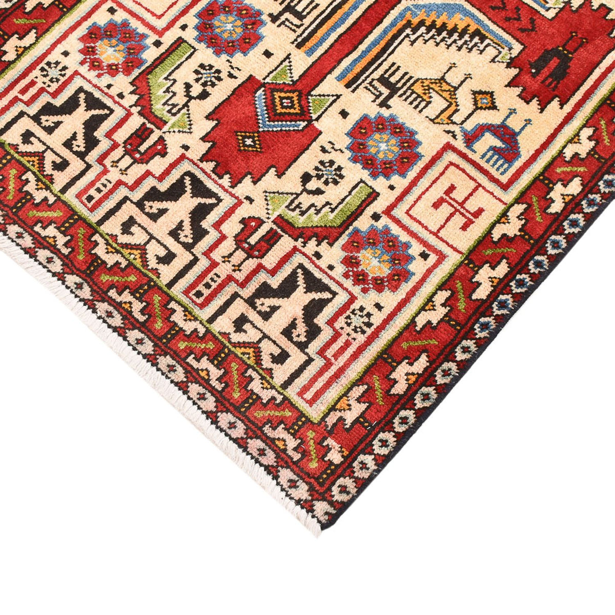 Tapis persan - Nomadic - 100 x 60 cm - multicolore