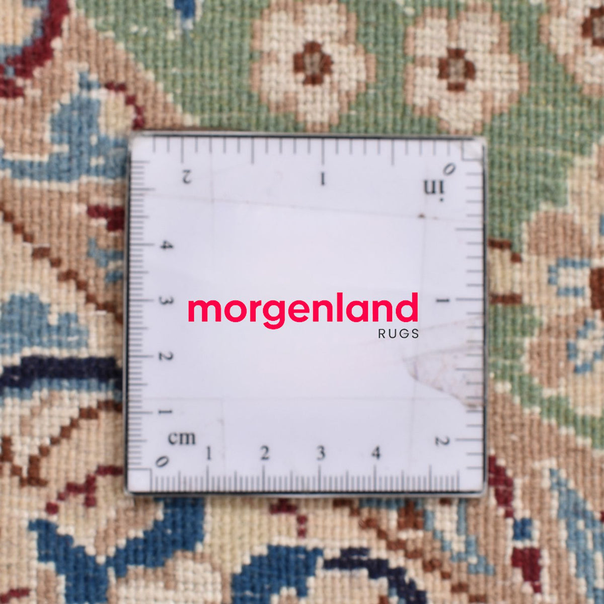 Tapis persan - Nain - Royal ronde - 139 x 139 cm - vert clair