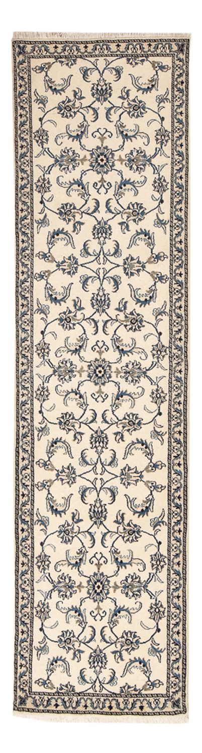 Tapis de couloir Tapis persan - Nain - 300 x 78 cm - beige