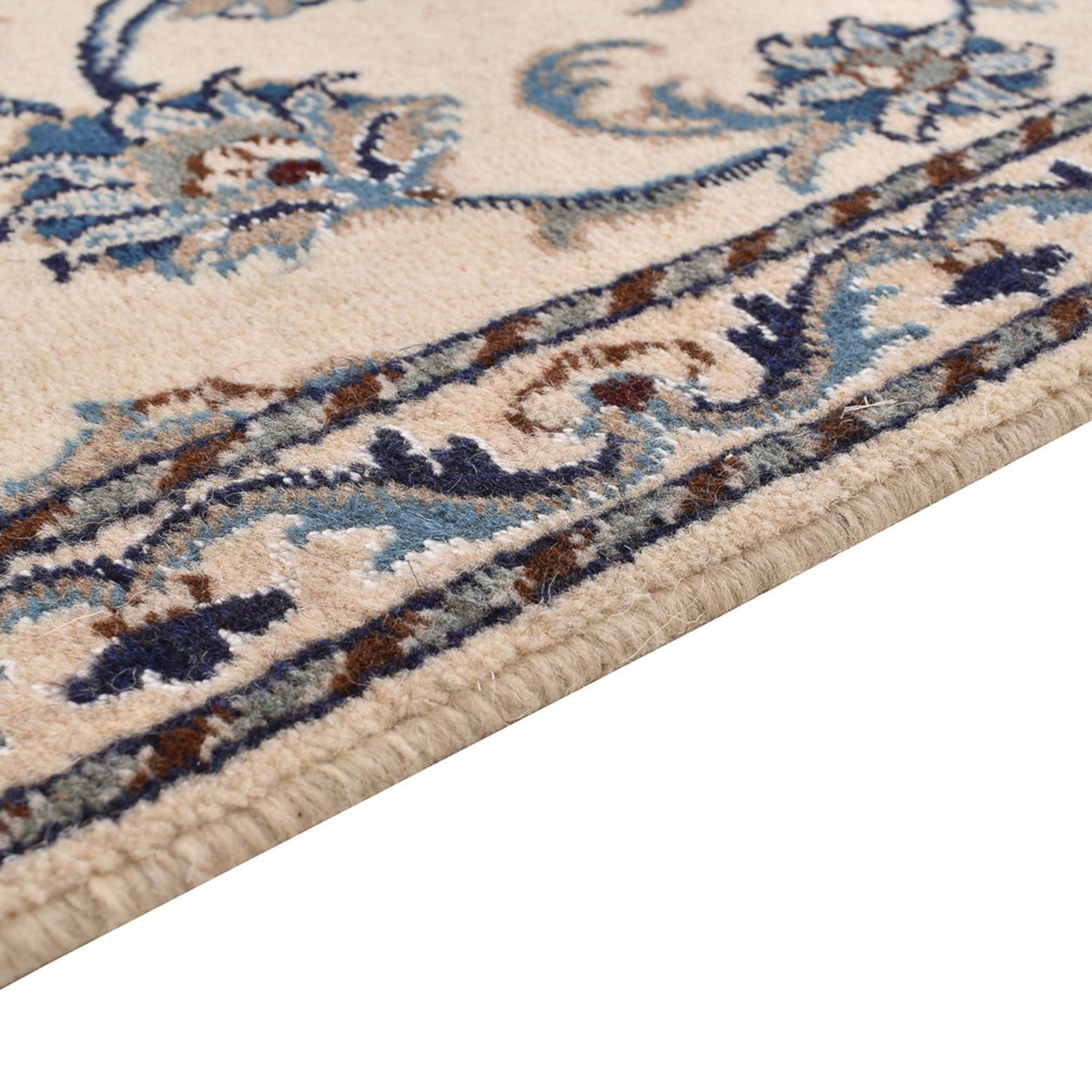 Tapis de couloir Tapis persan - Nain - 290 x 80 cm - beige
