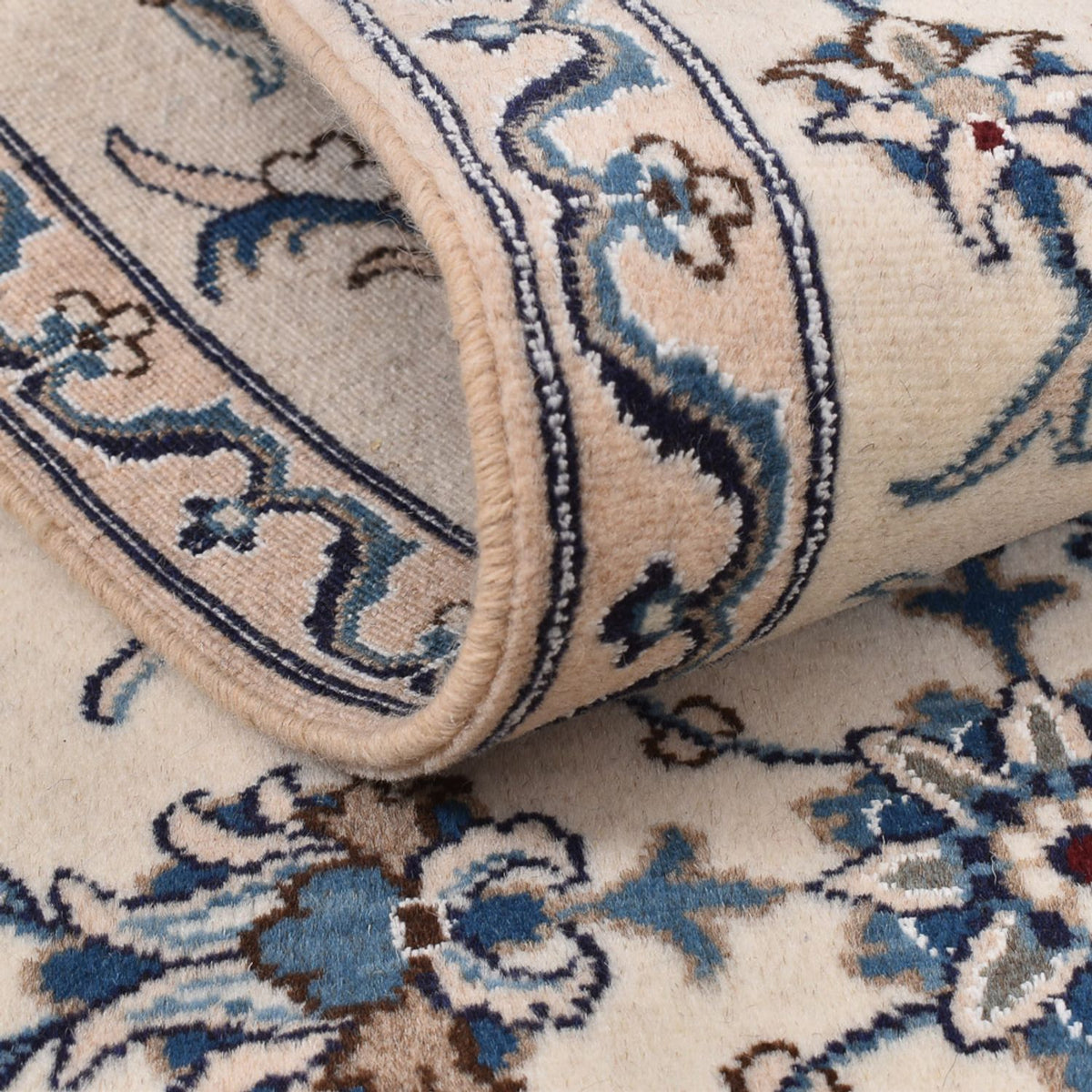 Tapis de couloir Tapis persan - Nain - 190 x 80 cm - beige