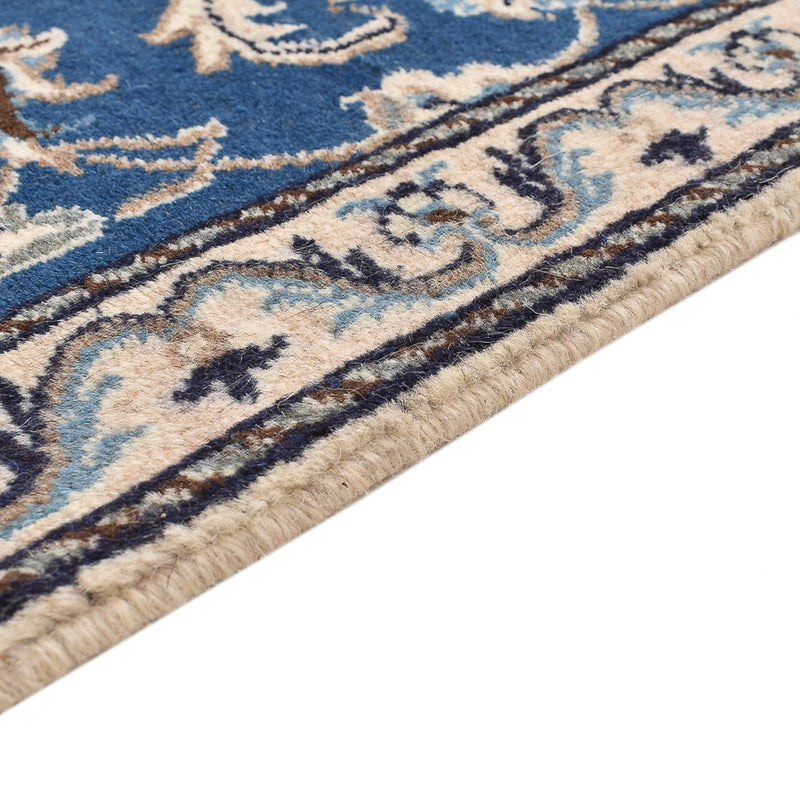Tapis persan - Nain - 135 x 67 cm - bleu