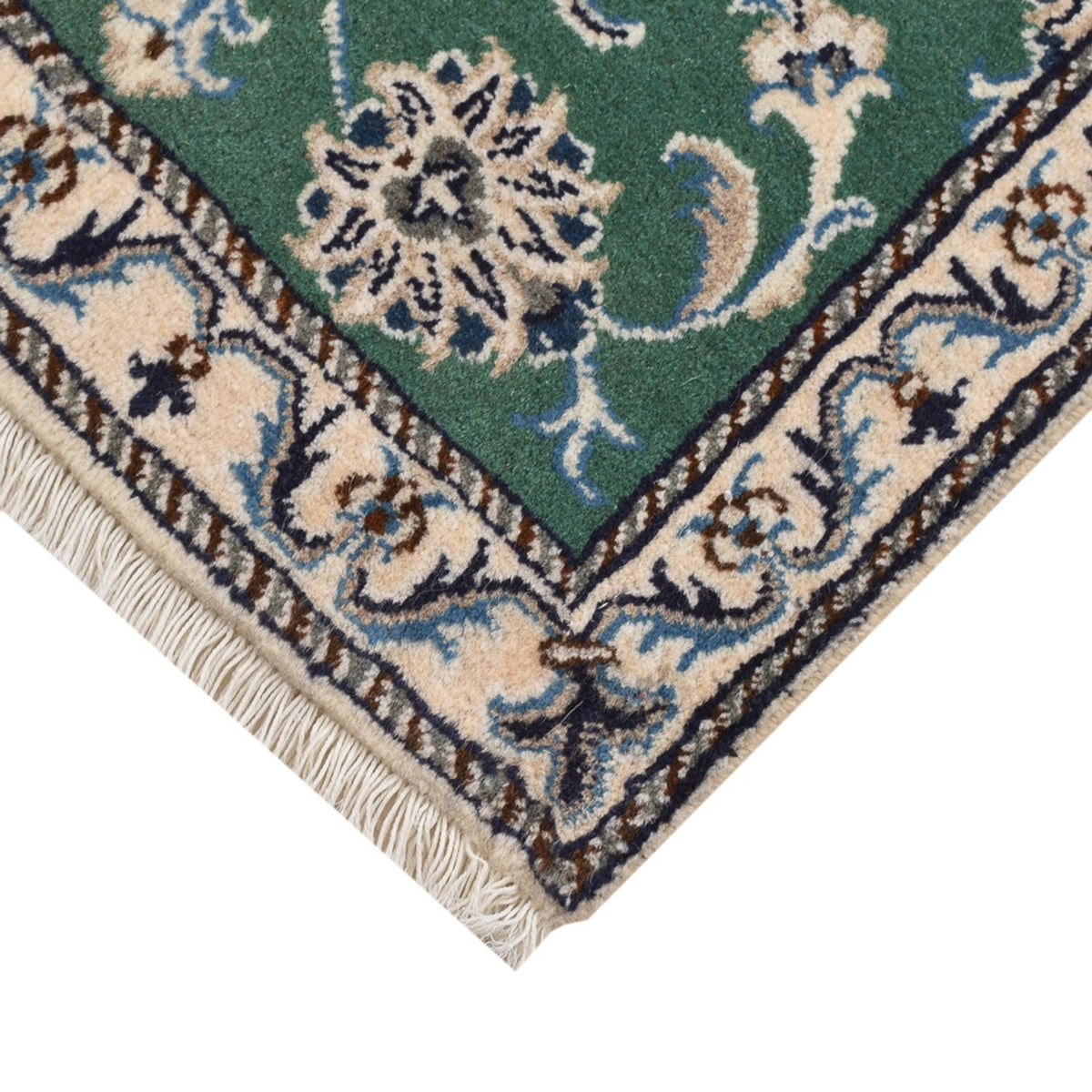 Tapis persan - Nain - 87 x 60 cm - vert