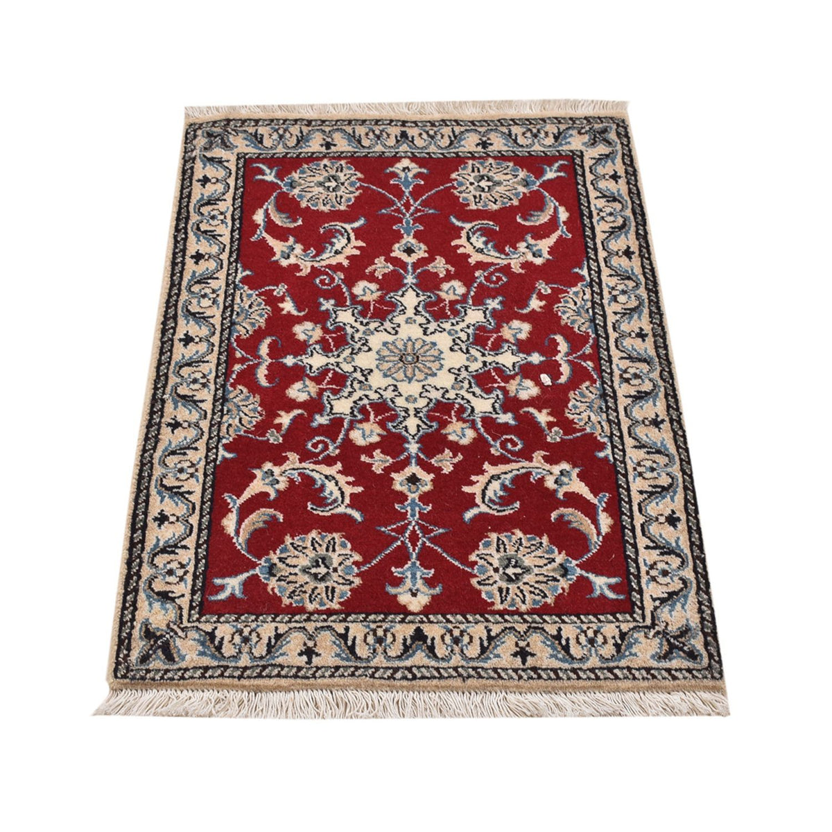Tapis persan - Nain - 85 x 55 cm - rouge