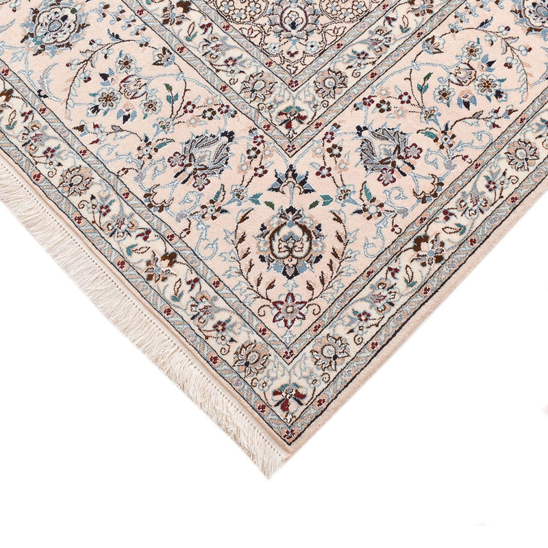 Tapis persan - Nain - Premium carré  - 206 x 206 cm - bleu foncé