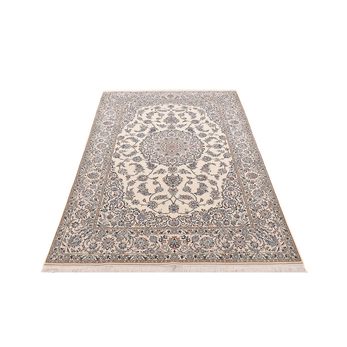 Tapis persan - Nain - Premium - 219 x 146 cm - gris clair