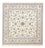 Tapis persan - Nain - Premium carré - 205 x 206 cm - gris clair