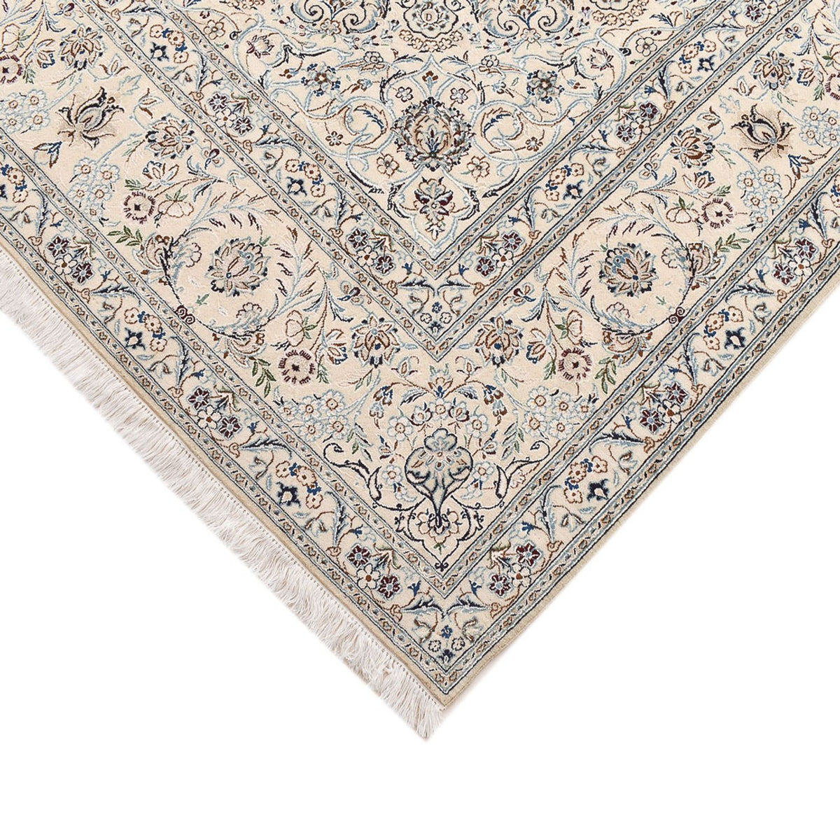 Tapis persan - Nain - Royal - 305 x 205 cm - gris clair
